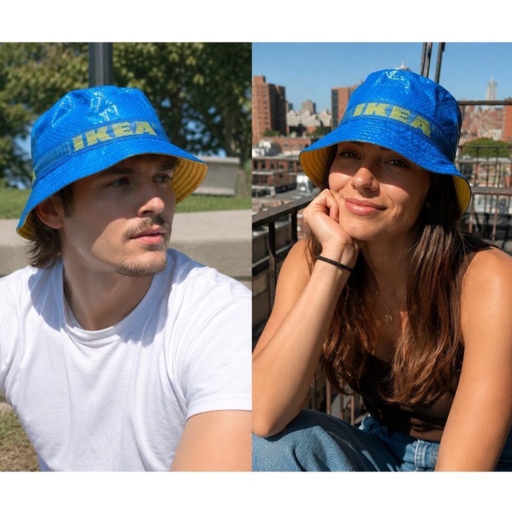 IKEA KNORVA Bucket Hat Blue